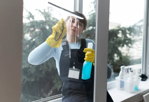 Nettoyage de vitres intérieures et extérieures au Bourg